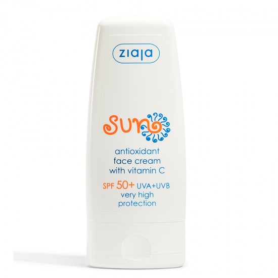 sun care - ziaja - sun protection - cosmetics - Antioxidant face cream with Vitamin C Spf 50+  COSMETICS